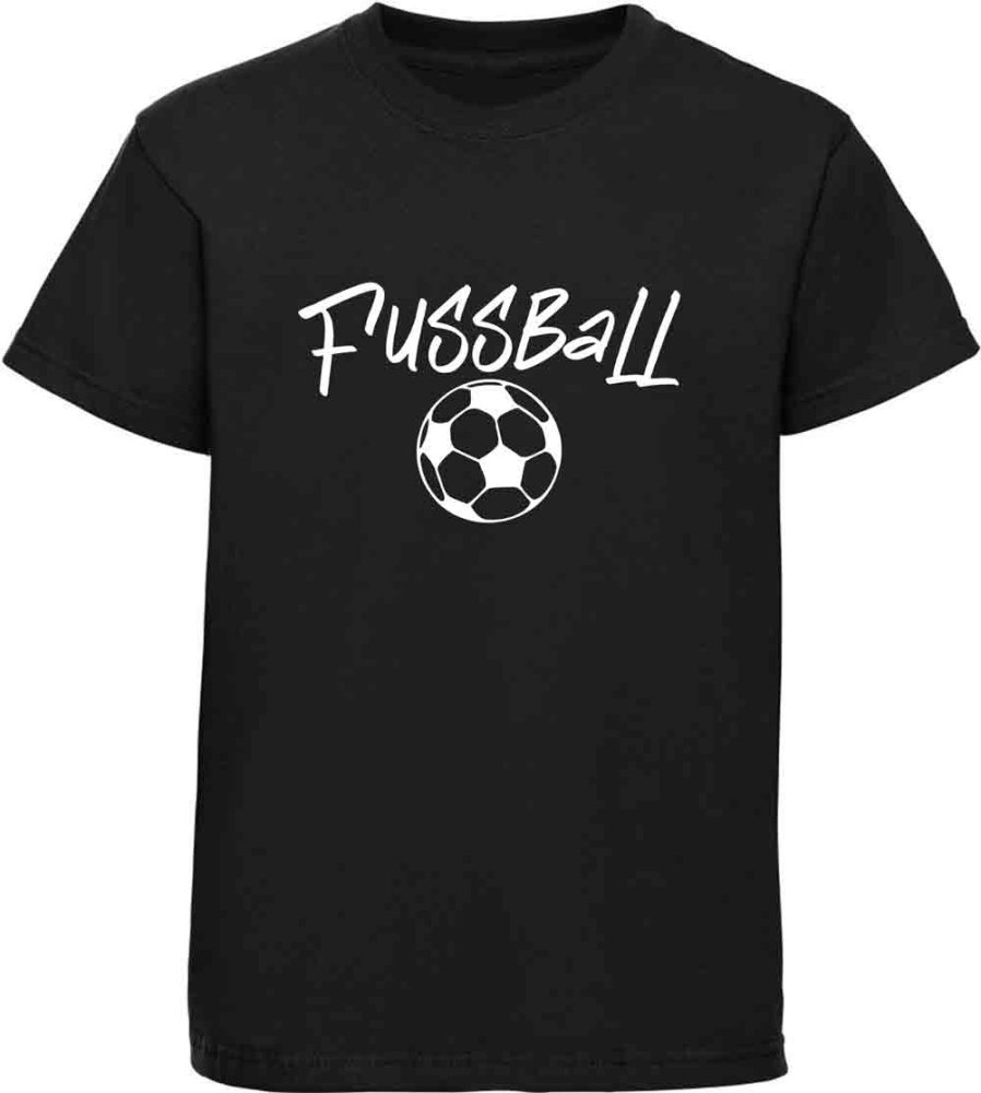 Kinder T-Shirt Ball mit Fussball Schriftzug